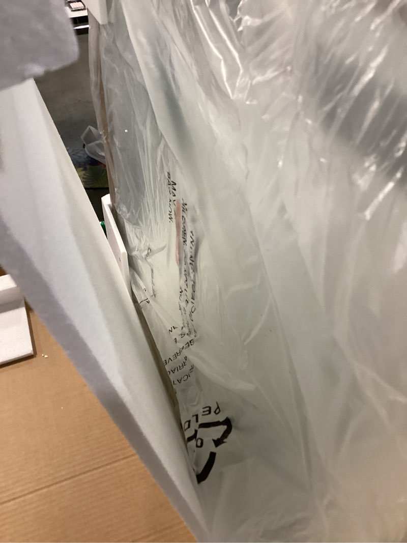 Condition photo showing New/Like New for Keonjinn Gold LED Bathroom Mirror 24 x 30 Inch, Frontlit & Backlit Bathroom Mirror with Lights, Brushed Beveled Framed, Tempered Glass, UL Listed LED Driver, 3 Color Temperature, Anti-Fog, Dimmable 30"L x 24"W Brushed Gold