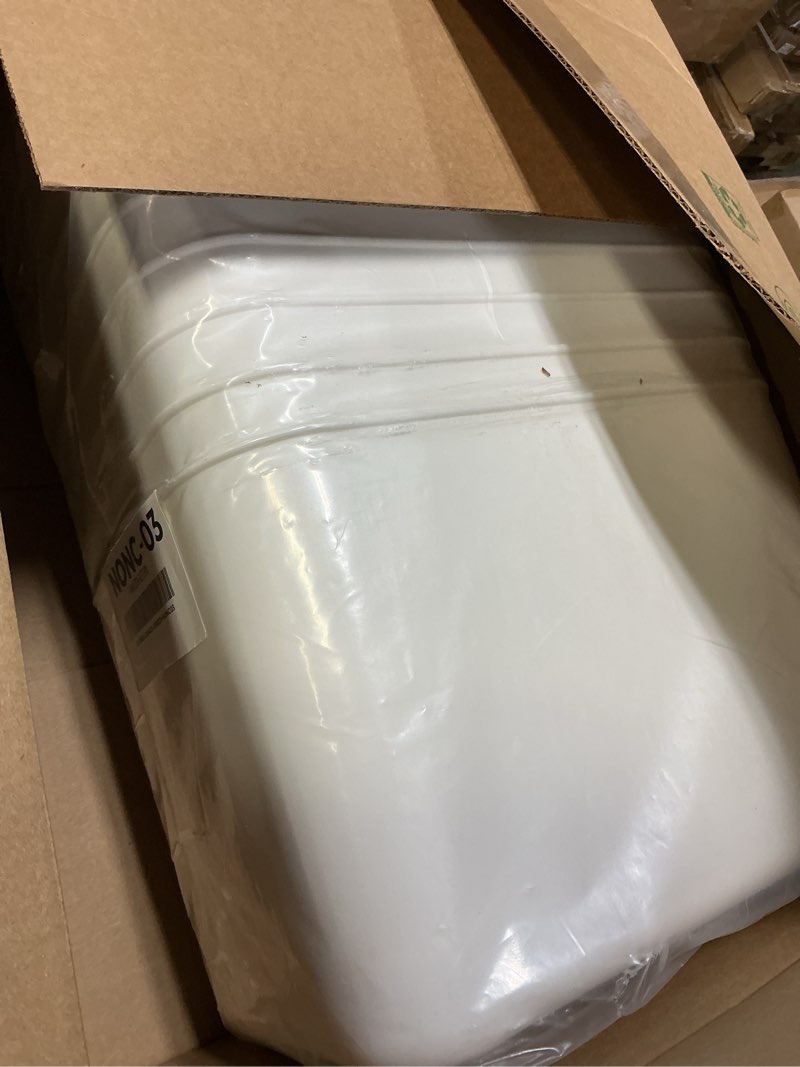 Condition photo showing Good Condition for Tuanse 8 Pieces White Plastic Storage Bins with Lids, Stackable Storage baskets with Handle Containe