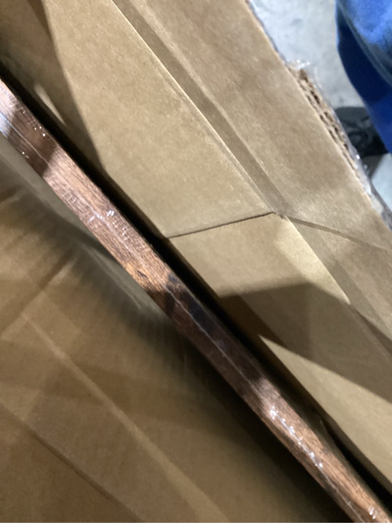 Condition photo showing New/Like New for Wood 24x30 Picture Frame with 20x24 Mat, Display 20x24 with Mat or 24x30 Without Mat, Wood 24 by 30 Photo Frame, 24 x 30 Frame for Wall Hanging Display, Deep Brown 1 24x30 inch