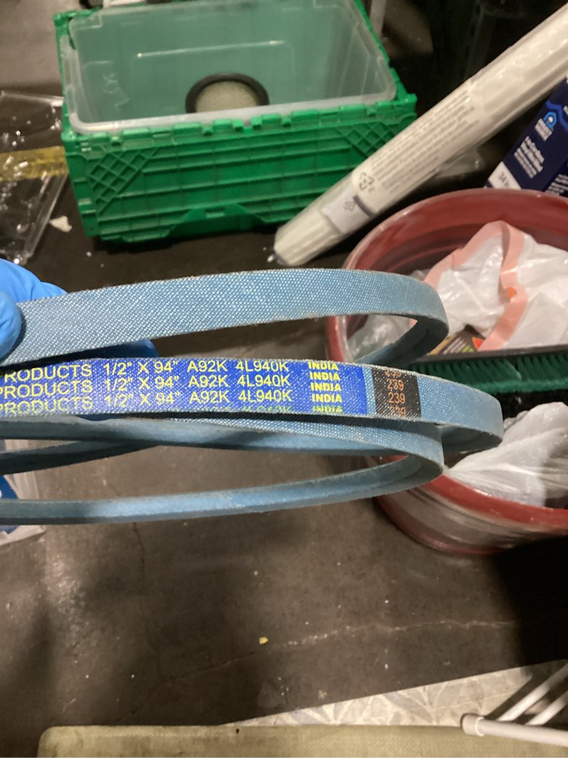 Condition photo showing New/Like New for belt-4l940k-a92k - 1/2 x 94 od (1/2 x 92 id) kevlar belt 4l940k a92k (belt-4l940k-a92k)