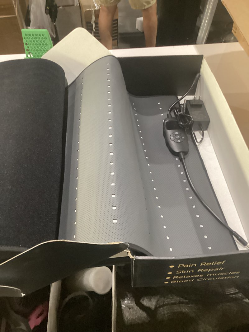 Condition photo showing Good Condition for red light therapy mat for full body, high-density led infrared light with 5 intensity levels, 9 auto-shutoff timer settings, handheld controller, gifts for athletes, office workers, women, men 65"*20.5"