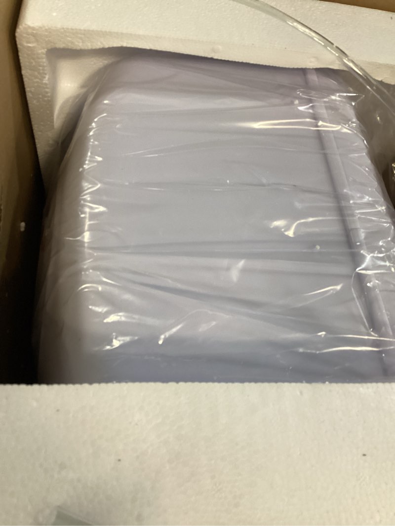 Condition photo showing As Is for Electric Mini Tank Water Heater-4 Gallon Under Sink Instant Hot Water for RV, Camper, Kitchen, Food Truck, 120V 1500W, Blue, Wall or Floor Mounted 4 Gallon Blue