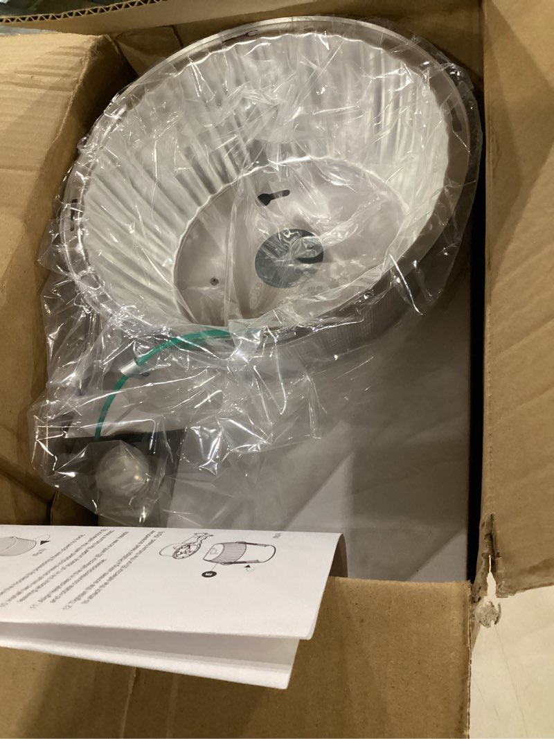 Condition photo showing Good Condition for (not tested)250w equivalent barn light with 29w led bulb outdoor dusk to dawn area and flood light with photocell ul listed led security light for barn garage yard warehouse 4000k 3300lm 120vac gray 1pack 1 pack