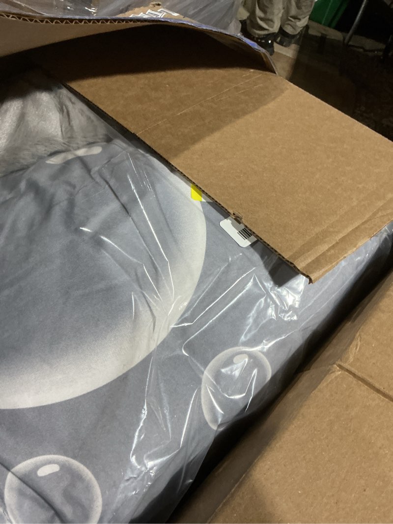 Condition photo showing Good Condition for Happy Nappers: Pillow & Sleepy Sack Medium - Grey Shark - 54 x 20inches, 2-in-1:Plush Animal Opens Into Sleeping Bag, Soft Play & Nap Character, Kids 3 and up Medium Grey