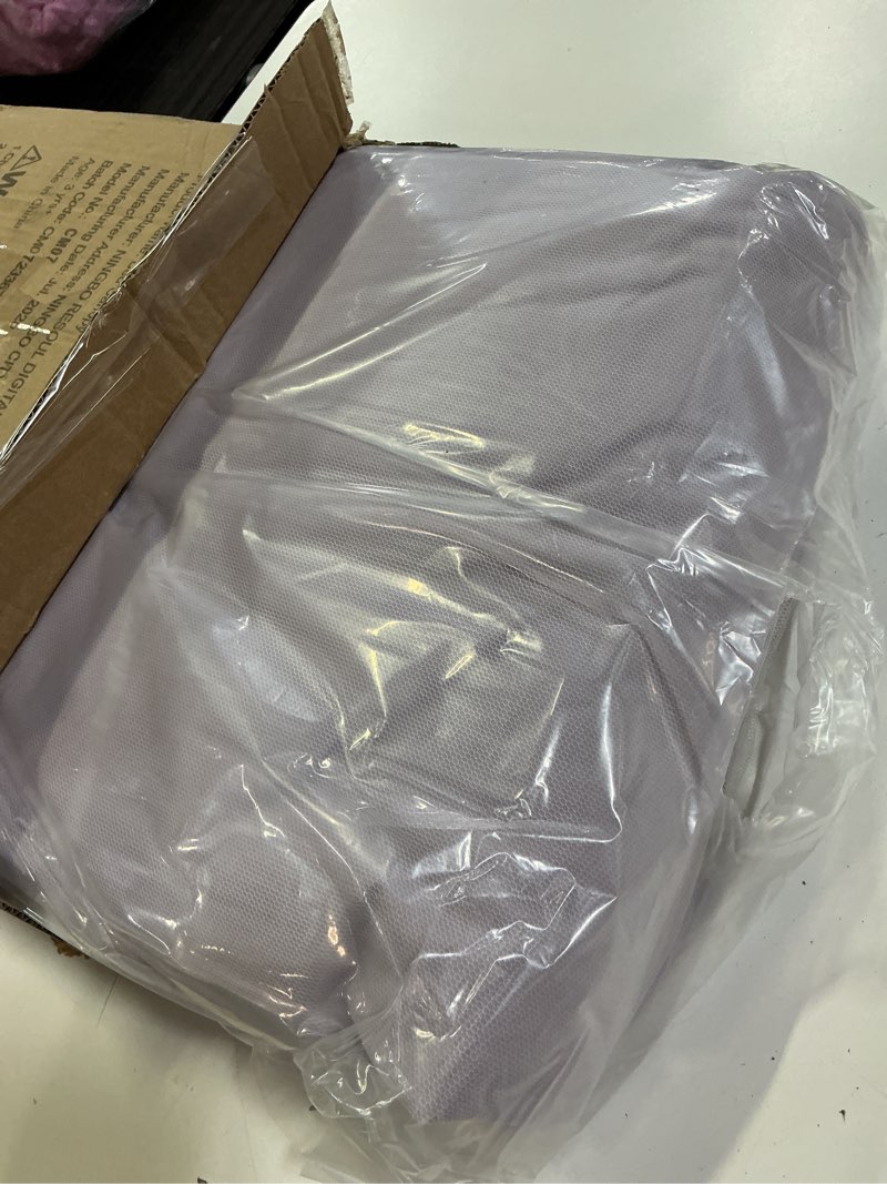 Condition photo showing Good Condition for bed canopy with star lights, double layer canopy for bed, princess play tent for girls room, breathable canopy bed curtain for children reading nook, machine washable canopy, 25.6''x106'', purple 25.6"w x 106"l (pack of 1) soft purple