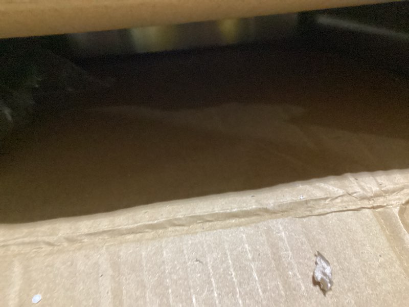 Condition photo showing As Is for Telescoping Ladders 16.5 FT Stainless Steel Extension Ladders - Multi-Button Retraction Collapsible Ladder for Home,RV,Loft, Lasts 375 LBS with Balance Bar,2 Triangle Stabilizers and Wheels 16.5FT?Multi Button? Stainless Steel