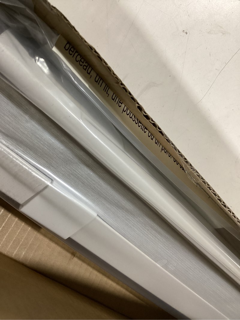 Condition photo showing Good Condition for LazBlinds Cordless Cellular Shades, No Tools No Drill Blackout Honeycomb Shades Pleated Blinds for Windows, 31'' W x 48'' H, Silver White Blackout-silver White 31'' W x 48'' H