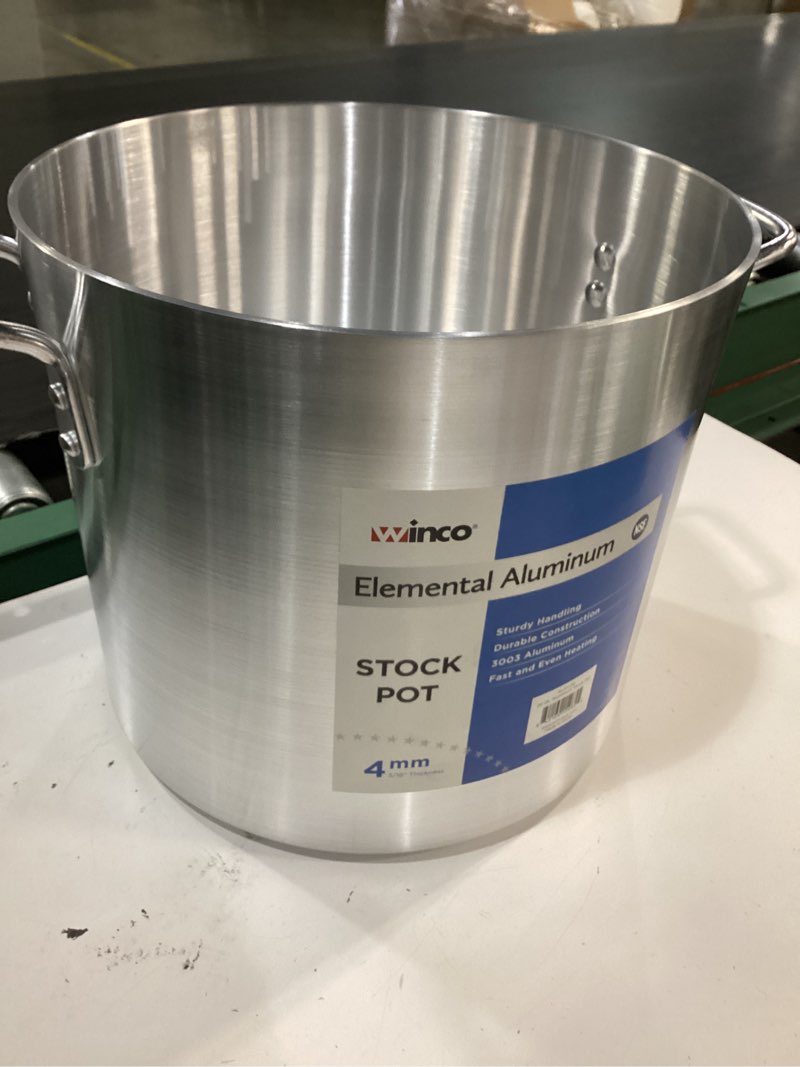 Condition photo showing New/Like New for winco alst-20 elemental 20 quart aluminum stock pot