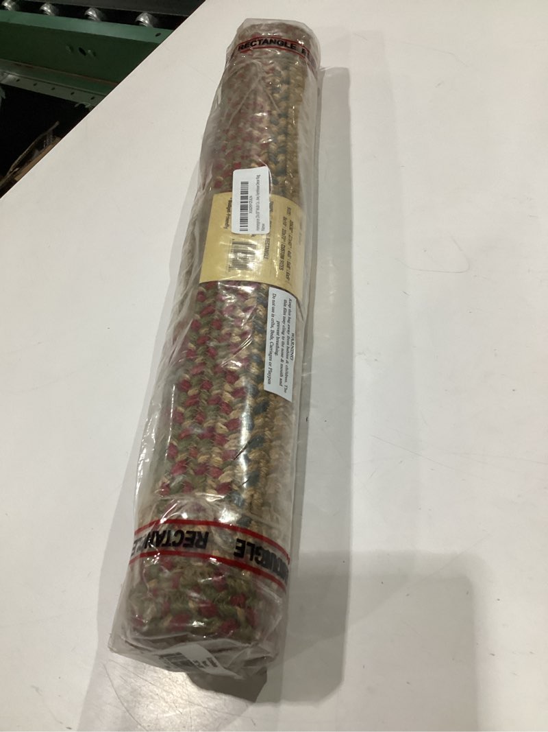 Condition photo showing New/Like New for homespice azalea jute country kitchen rugs ideal as multi color rug 20x30 azalea 20" x 30"