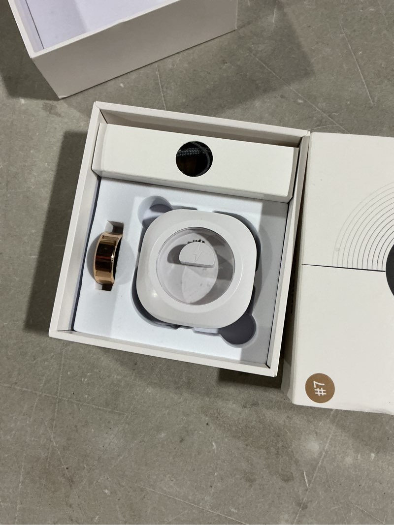 Condition photo showing Good Condition for smart health ring for women men fitness tracker with heart rate, blood oxygen, blood pressure, sleep monitoring, step counting, ip68 waterproof for ios and android, no app fee, rose gold 6 6 rose gold