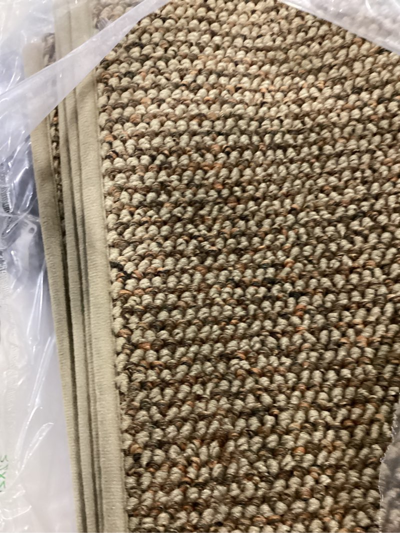 Condition photo showing New/Like New for beqhause kitchen runner rugs 20"x48", non-slip kitchen mats for floor, super absorbent and stain resistant kitchen rug, machine washable rugs for kitchen, hallway, laundry & sink, taupe 20" x 48" (rectangular) taupe