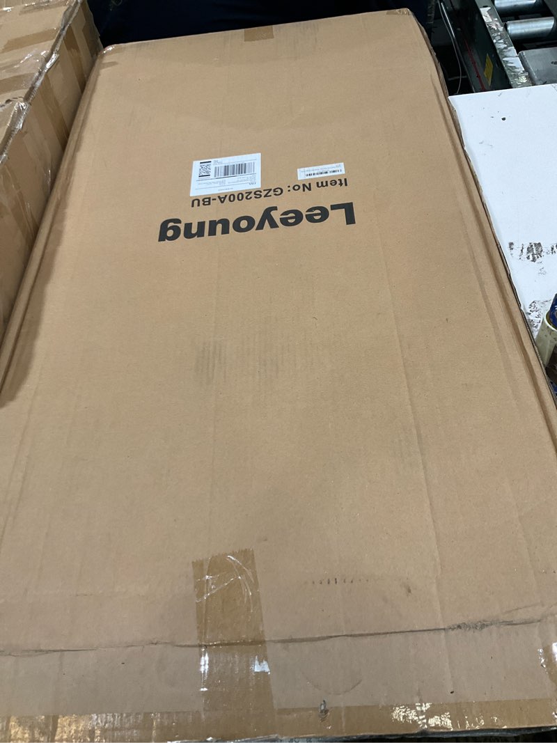 Condition photo showing New/Like New for folding hand trucks heavy duty by leeyoung,500 lb aluminium folding hand cart dolly with 8 inch wheels (incl 2 bungee cords) blue 500lb