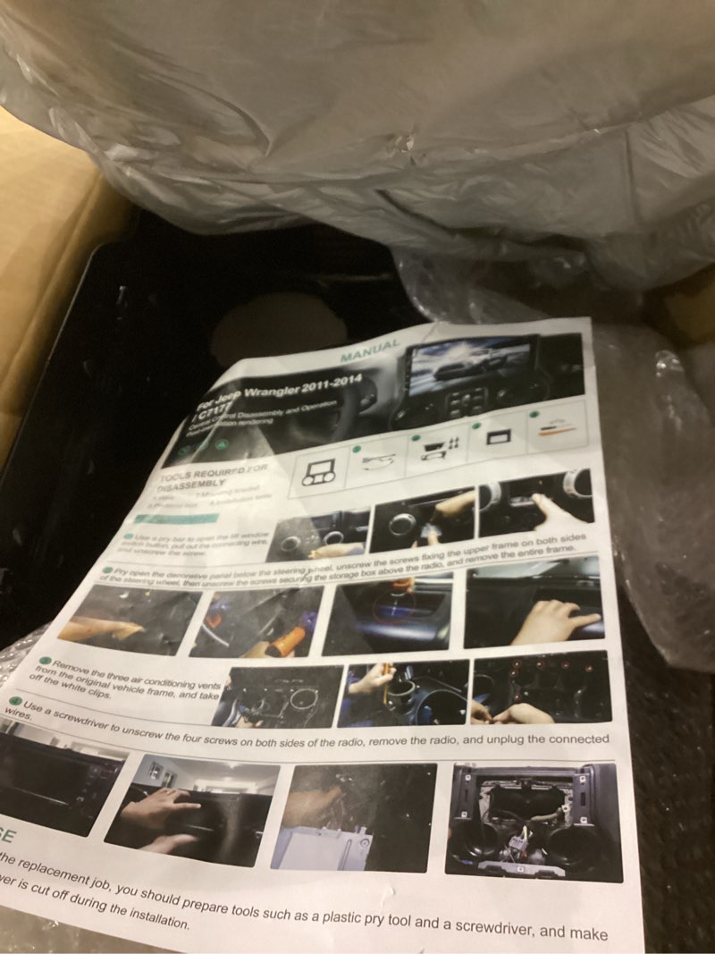 Central control frame for jeep wrangler 2011-2014