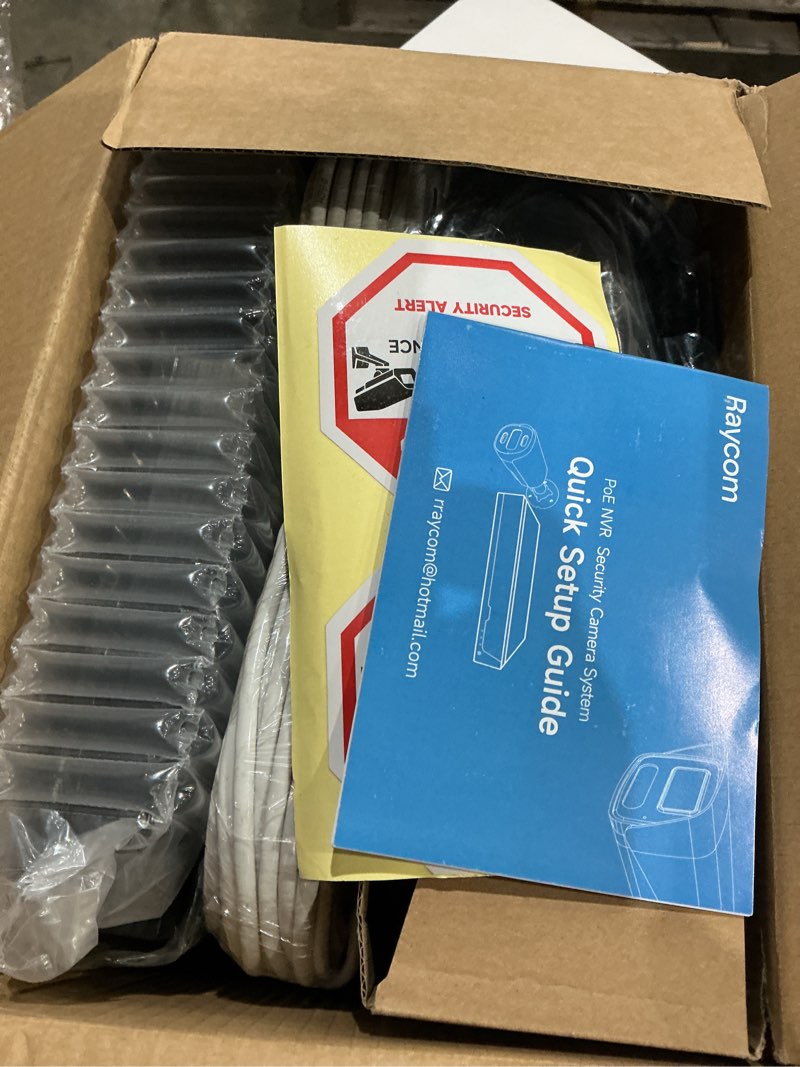 Condition photo showing Good Condition for raycom poe security camera system, 4pcs wired 3mp outdoor ip cameras with color night vision, ai human detection, two-way audio, 4k 8ch nvr with 1tb hdd for 24-7 recording, no monthly fee 4 cam-1tb-3mp