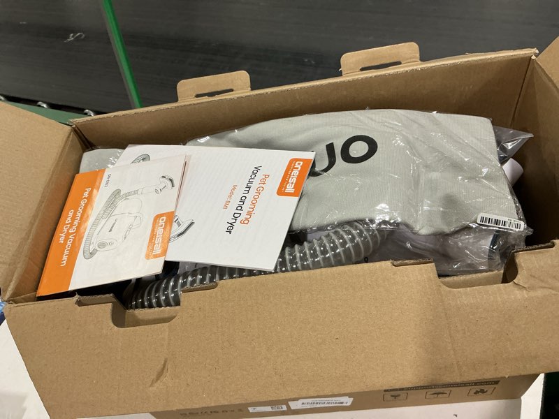 Condition photo showing Good Condition for oneisall Dog Vacuum & Dryer for Shedding Grooming, 8 in 1 Dog Grooming Kit with Metal Blade Pet Clippers, Adjustable Speed and Temperature Control Blower