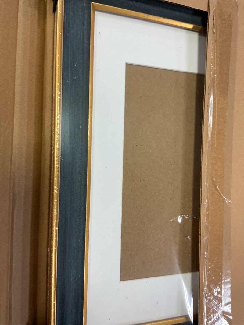 Condition photo showing New/Like New for 5x7 Picture Frame, Antique Finish Display 5 x 7 Photo Frame with Tempered Glass for Wall or Tabletop,5 by 7 Picture Vintage Framed Wall Art Décor,Navy Blue,1Pack Navy 5x7