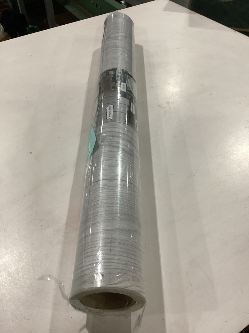 Condition photo showing New/Like New for Oxdigi Vinyl Flooring Roll Peel and Stick 24"x 118"/19 Sq.Ft, Self Adhesive Wood Planks Floor Sticker, Wear-Resistant Waterproof and Easy DIY Floor Covering for Kitchen, Bathroom, White Grey Wood 24"Wx 118"L White Grey Wood