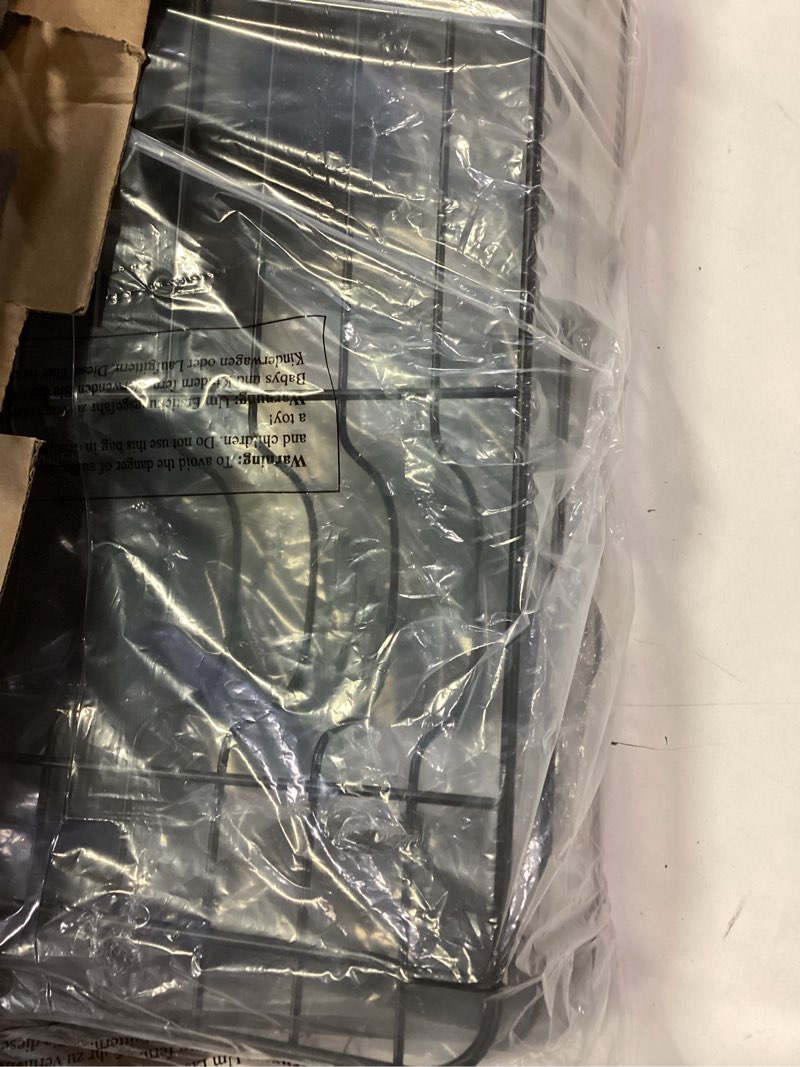 Condition photo showing Good Condition for Stainless Steel Dish Drying Rack for Kitchen Counter, Sink Organization and Storage Essentials with Silverware & Utensil Holder, Home and Apartment Decor, 12''W x 15.5''L, Black Black Standard - 12"W x 15.5"L