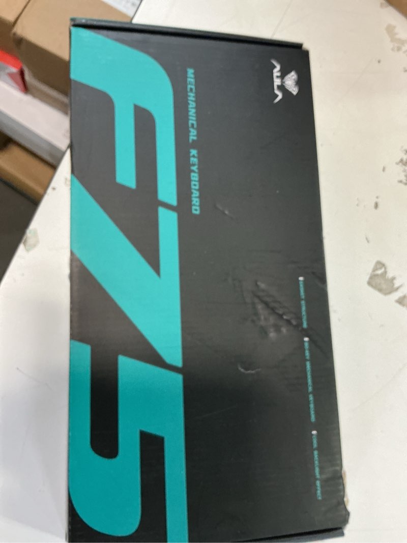 Condition photo showing New/Like New for AULA F75 75% Wireless Mechanical Keyboard, Hot Swappable Creamy Keyboard, Pre-lubed Greywood Switches RGB Backlit Gaming Keyboards, 2.4GHz/Type-C/BT5.0(Cool Black)