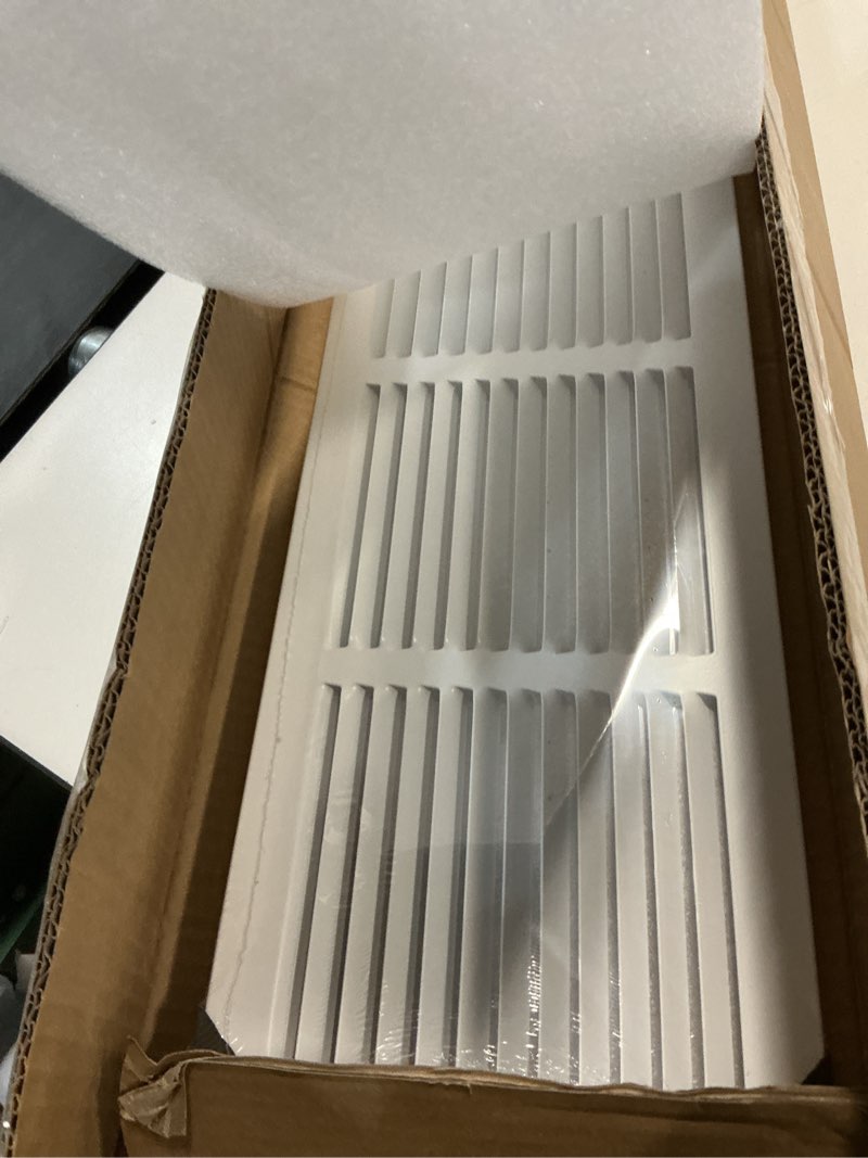 Condition photo showing Good Condition for howeall 30"w x 8"h [duct opening size] steel return air grille, air return vent cover for ceiling and sidewall - hvac air vent covers - [outer dimensions: 31.75"w x 9.75"h]