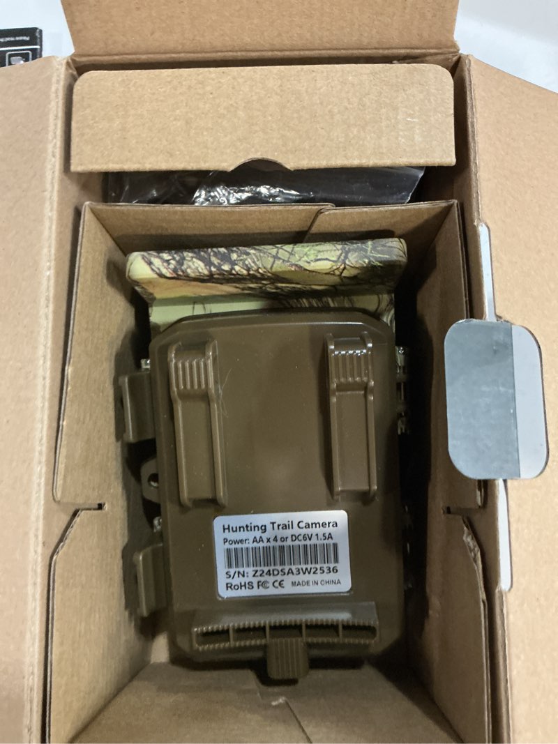 Condition photo showing Good Condition for solar trail camera 2.7k 32mp- wifi bluetooth game camera 130°wide-angle, trail cam with night vision motion activated 0.2s trigger waterproof ip66 wildlife cam