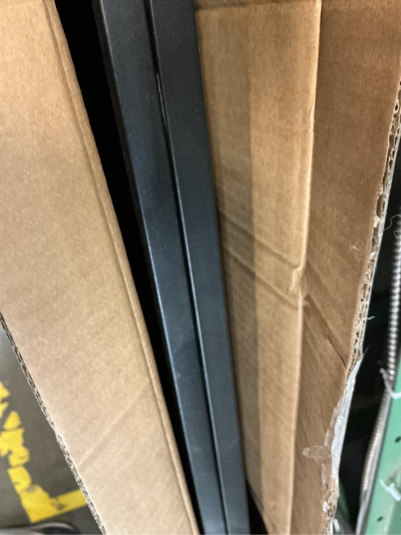 Condition photo showing As Is for Babelio Baby Gate for Stairs, Kitchen & Doorways, 26-43" W 28" H No Bottom Bar| Easy Installation| One-Handed Operation| Auto-Close| Hardware Mount Safety Dog/Pet Gate Indoor (Black Wood Pattern) Black Wood Pattern - B17 26-43" W, 28" H