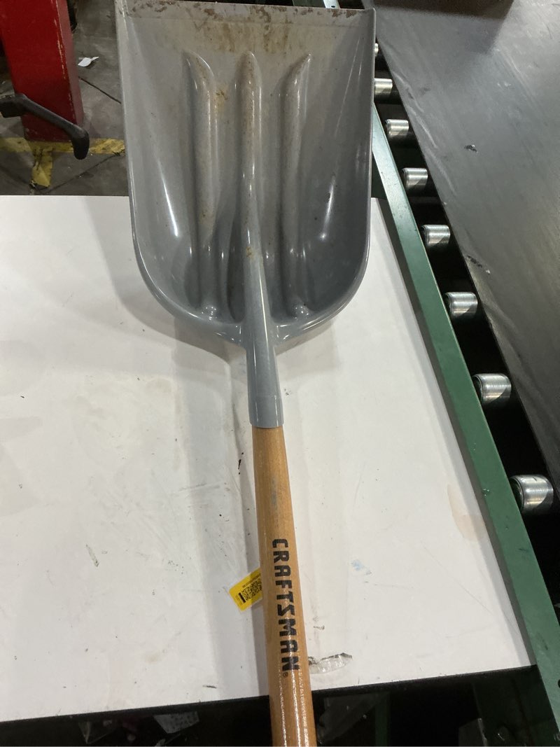 Condition photo showing As Is for craftsman #12 abs scoop shovel wood handle, 28"