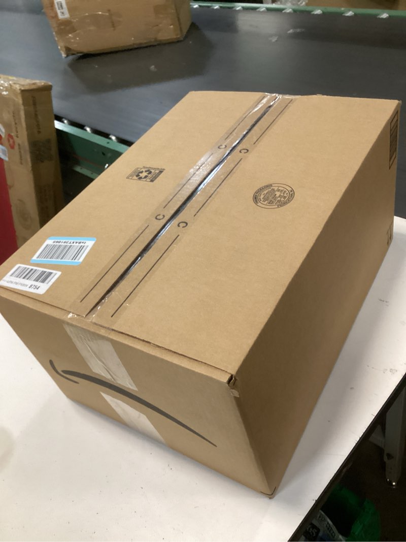 Condition photo showing New/Like New for Foldable Storage Baskets with Handles Paper Rope Storage Baskets Rectangle Collapsible Hand Woven Storage Cubes Bins for Organizing Shelves Living Room Bedroom Pantry (4, 11'' x 11'' x 11'') 11'' x 11'' x 11'', set of 4 Natural