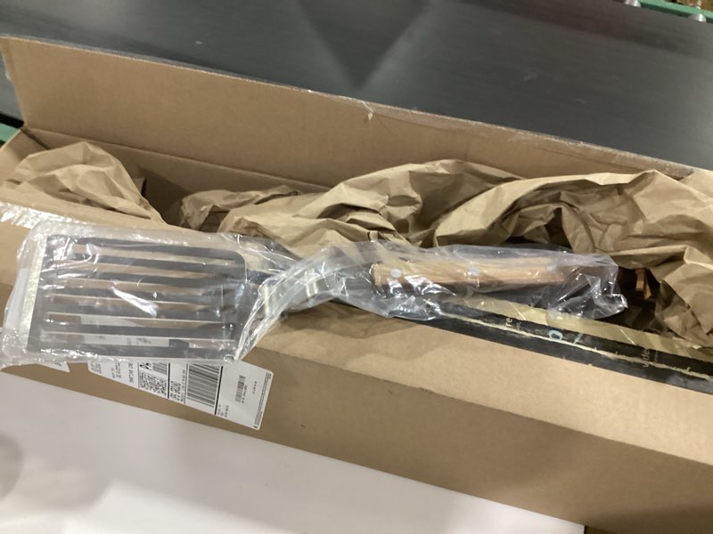 Condition photo showing As Is for Lamson Premier Walnut BBQ Turner, 20-inch