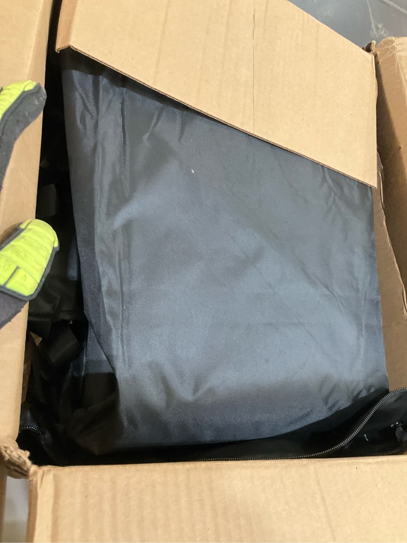 Condition photo showing As Is for sihaian 10 x 20 ft carport replacement canopy cover with sidewall(no frame) easy to set up carport canopy, 500d heavy-duty garage top tent tarp waterproof and uv protected (only canopy cover) black black 10x20x-large
