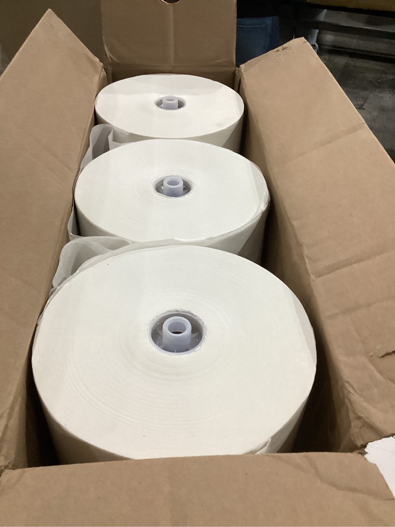 Condition photo showing New/Like New for Georgia-Pacific Blue Ultra 8'' High-Capacity Recycled Paper Towel Rolls by GP PRO (Georgia-Pacific), White, 26491, 1,150 Linear Feet Per Roll, 3 Rolls Per Case