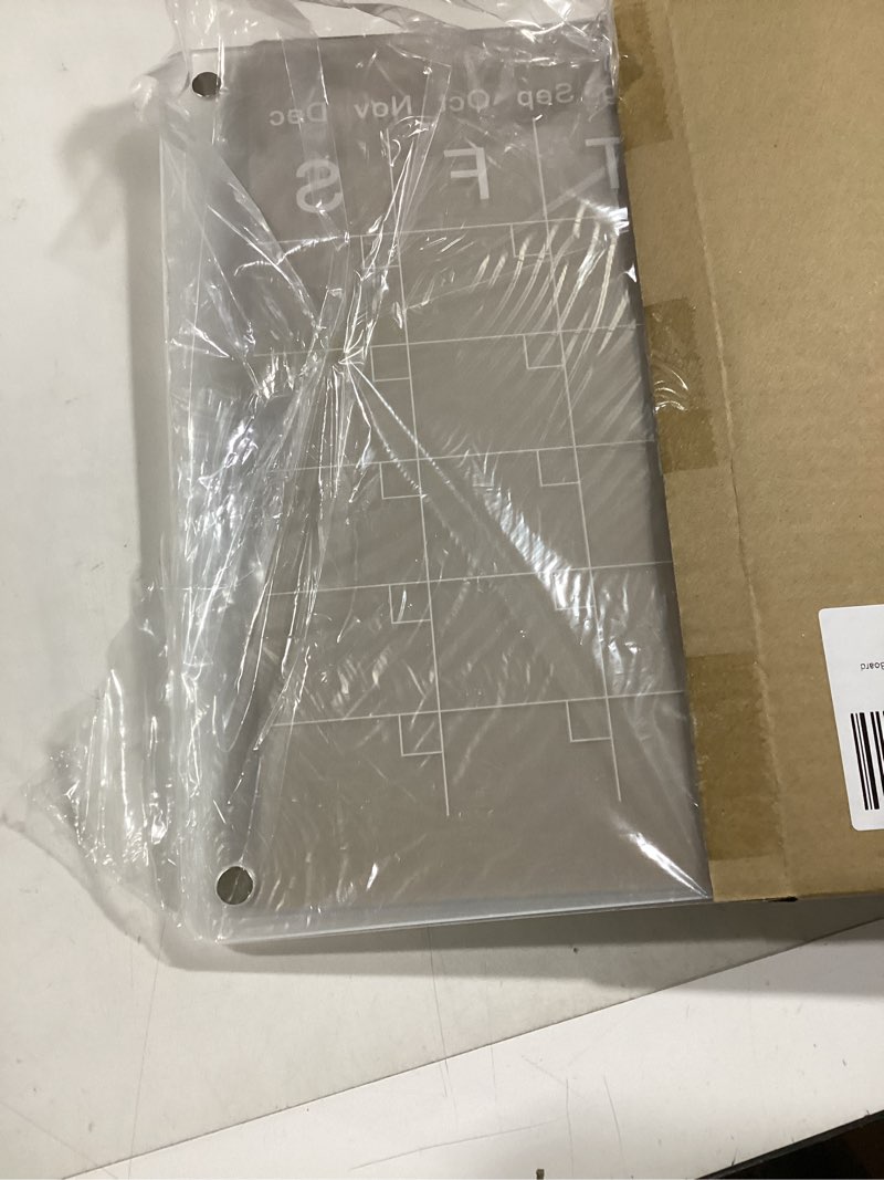 Condition photo showing Good Condition for HJYAXQO 15 * 11 Inch Magnetic Dry Erase Board Calendar for Fridge Magnetic Clear Monthly Planning Board and Memo Whiteboard?w/8-color erasable Marker Pen?for Events/Meetings/Shopping Lists 15*11 Month and Memo