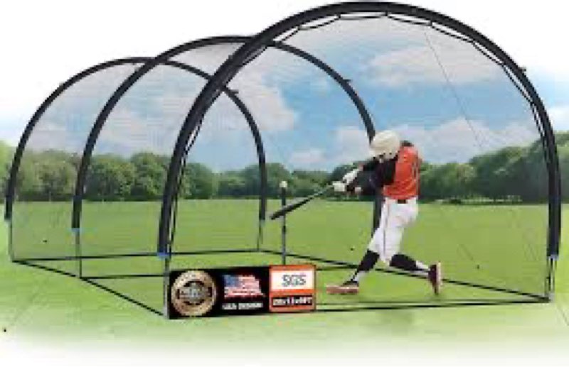 oriengear baseball batting cage for backyard, 20 x 13 x 9 ft, fully enclosed hitting cage, baseball 