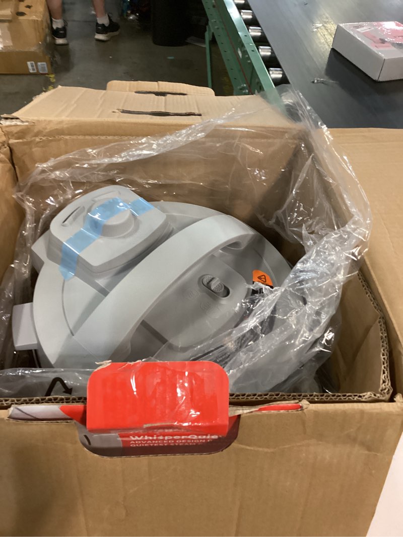 Condition photo showing New/Like New for instant pot, 6-quart whisper quiet 9-in-1 electric pressure cooker, slow rice steamer, sauté, yogurt maker, warmer & sterilizer, free app with 800+ recipes, stainless steel 6 quarts