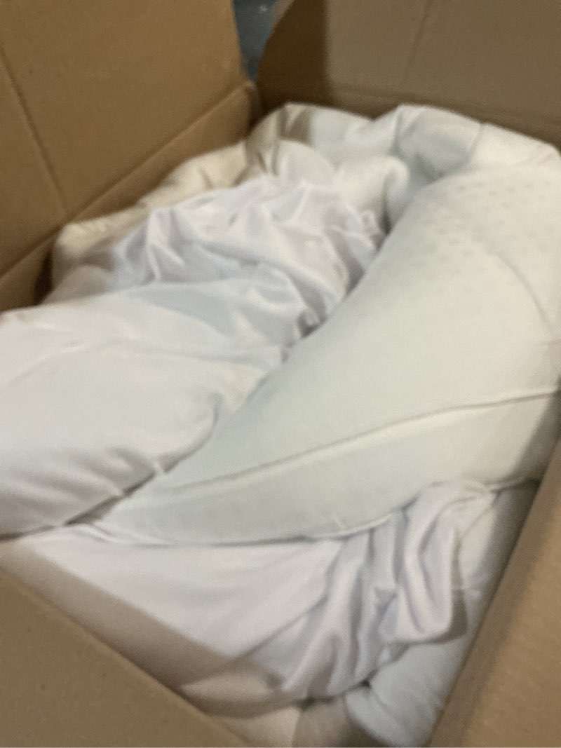 Condition photo showing As Is for EASELAND King Size Mattress Pad Pillow Top Mattress Cover Quilted Fitted Mattress Protector Cotton 8-21" Deep Pocket Cooling Topper (78x80 Inches, White) White King