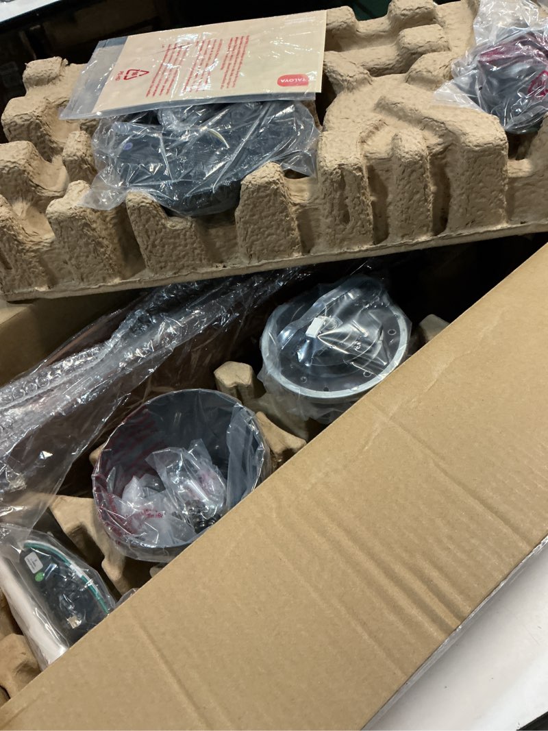 Condition photo showing New/Like New for TALOYA 52 Inch Ceiling Fans with Led Lights Remote Control Flush Mount Low Profile for Bedroom Farmhouse Patio Outdoor Living Room Kitchen Dining Room,DC Motor,Reversible,Buzzer ON/Off,Black Walnut 52 Inch-Standard Black Walnut