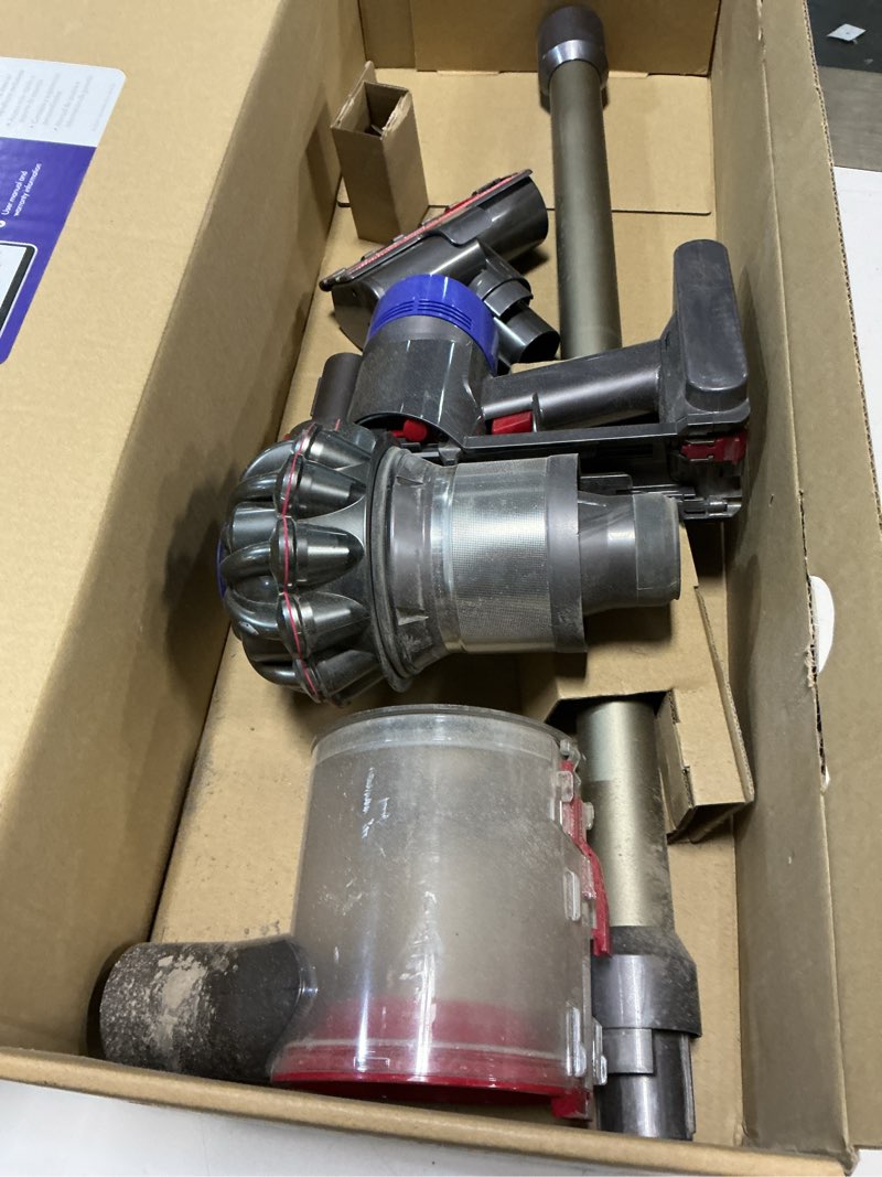 Condition photo showing As Is for dyson v11 origin cordless vacuum, 185aw, 3 power modes, up to 60 minutes,² deep cleans hard floors and carpets, detangles pet hair, converts to handheld