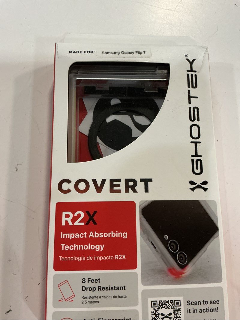 Condition photo showing Good Condition for ghostek covert clear galaxy z flip7 case with built-in kickstand, magsafe and full hinge protection designed for 2025 samsung galaxy flip 7 (6.9") (clear matte) galaxy z flip 7 clear matte
