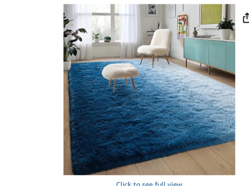 Upgrade Non-Slip Plush Rugs for Living Room, Soft Shaggy Carpets for Living Room, Fuzzy Rugs for Kid