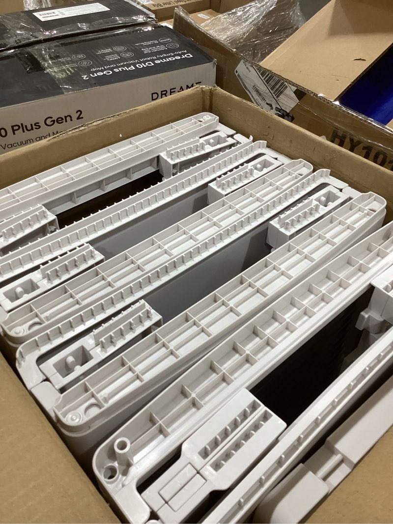 Condition photo showing As Is for VECELO 4-Tier Tall Narrow Storage Cabinet with Movable Wheels, Adjustable Shelves, Anti-Tip, Slim, for Small Space, Bathroom, Kitchen, Laundry, White White 14.6 x 11.4 x 65.4 In(LxWxH)