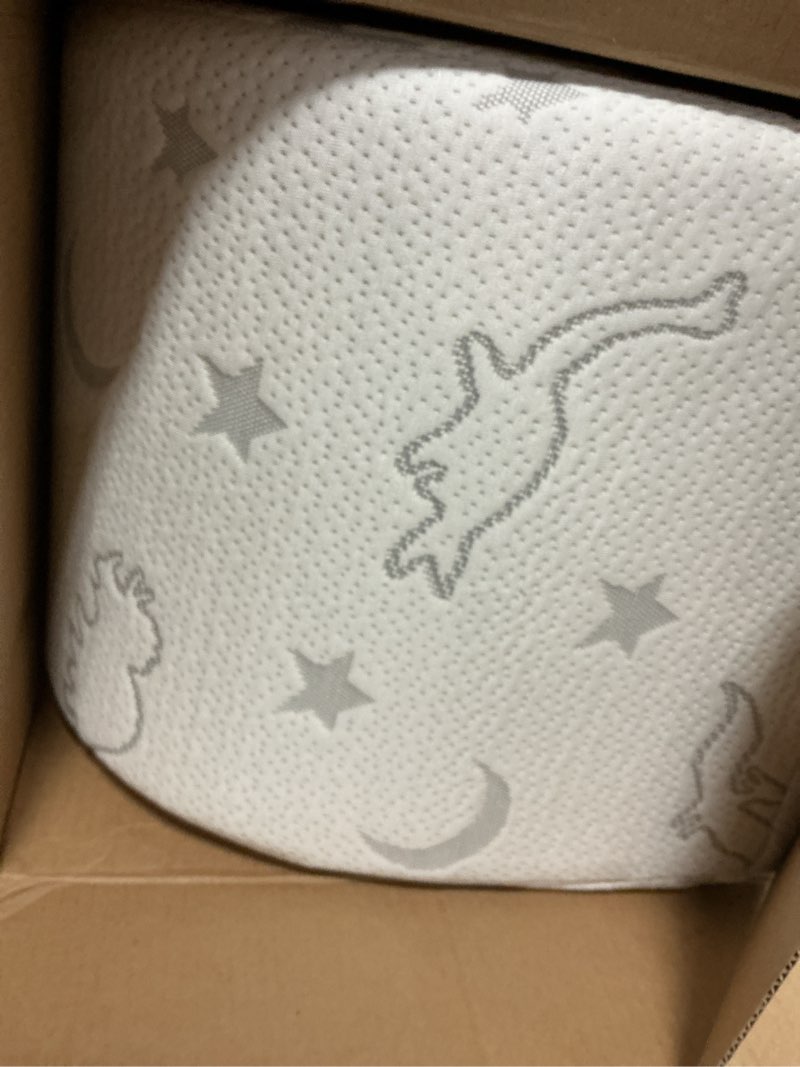 Condition photo showing As Is for Trifold Pack and Play Mattress 38"x26", Pack N Play Mattresses with Dual Sided Soft & Firm Memory Foam Foldable Portable Crib Baby Mattress with Washable Cover and Carry Bag 38"*26"*3"