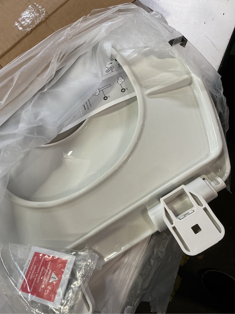Condition photo showing Good Condition for little2big toilet seat with built-in toddler potty training seat, slow close, easy to install, made in usa, elongated, white