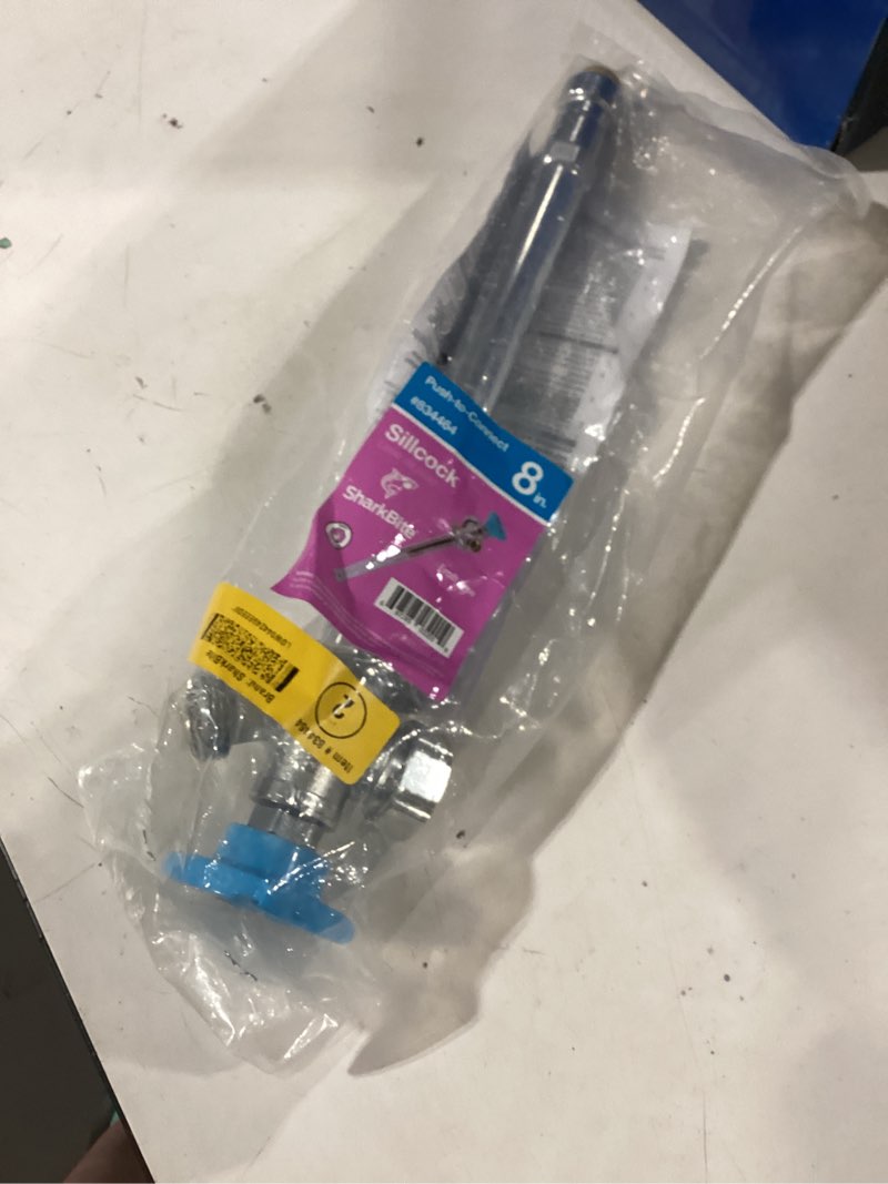 Condition photo showing Good Condition for sharkbite 8-in l x 1/2-in push-to-connect brass anti-siphon frost resistant multi turn sillcock