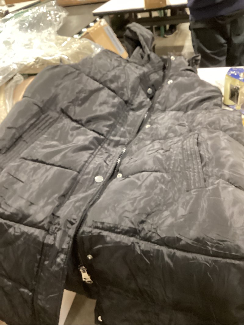 Condition photo showing Good Condition for similar to btfbm long puffer vest women quilted hooded button down zip up sleeveless vests outerwear padded jacket fall winter coat black xx-large