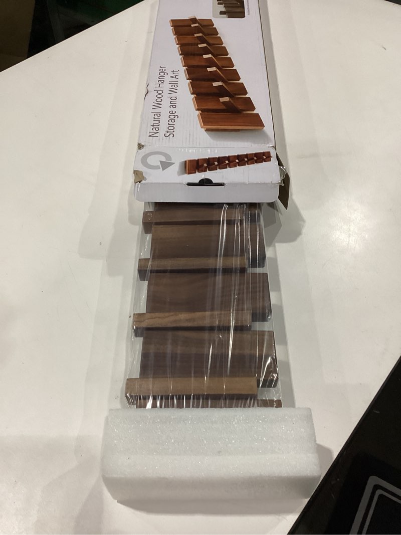 QUELLANCE Wood Coat Rack Wall Mount, Coat Hooks Hanger Wall Mounted, Heavy Duty Wall Coat Rack with 