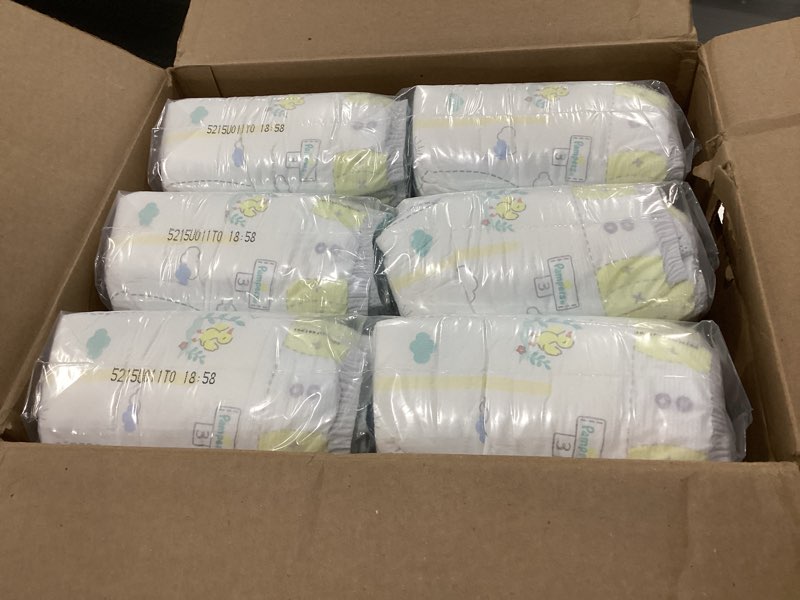 Condition photo showing New/Like New for pampers swaddlers diapers, size 3 (13-26 lbs), 168 count, absorbent, keeps baby dry and comfortable, skin safe disposable baby diaper size 3 168