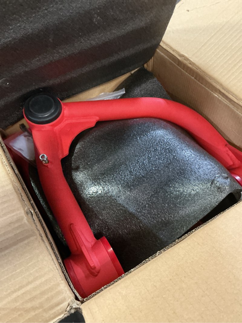 Condition photo showing New/Like New for front upper control arms for 2007-2021 toyota tundra, 2008-2022 sequoia, 2-4" lift tubular suspension arms, pu bushings, replacement for oem stock suspension arms (2pcs)