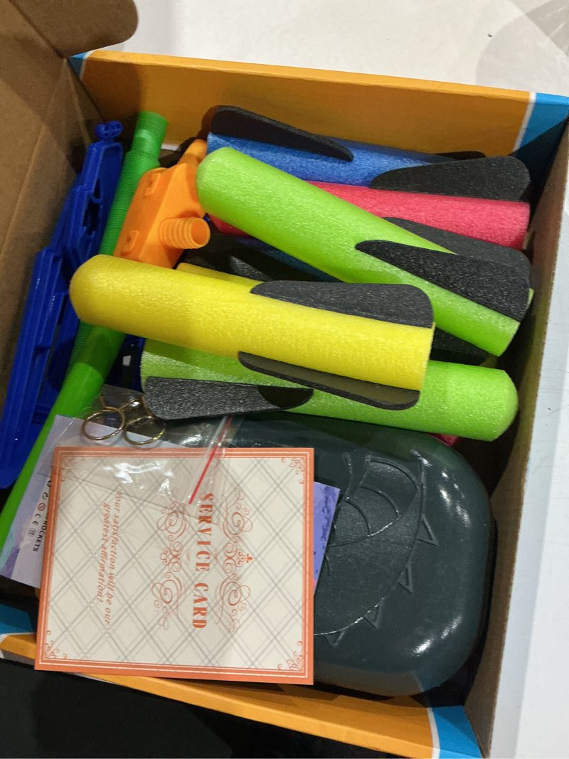 Condition photo showing Good Condition for otoseth toy rocket launcher for kids - launch up to 100 ft, 8 foam rockets & adjustable launch stand, outdoor toys for kids ages 4-8, birthday gifts for boys, toy for toddlers age 3+ toy rocket launcher-8p