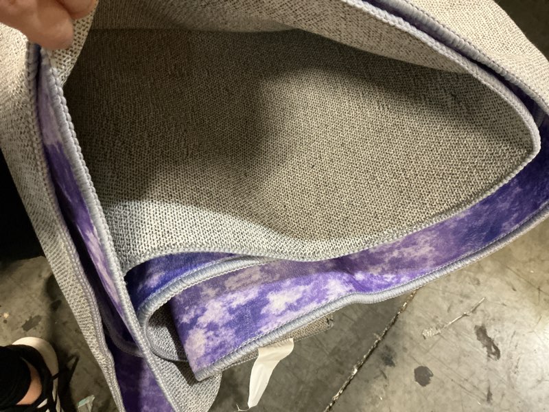 Condition photo showing item condition for Washable Area Rugs 8'x10' Non-Slip Modern Abstract Soft for Living Room Entryway Bedroom Nursery, Print Pattern, Purple Gray Pink White Purple/Gray/Pink/White 8' x 10' (Rectangular)