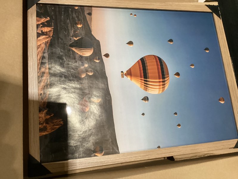 Condition photo showing Good Condition for 15x20 Picture Frame Rustic Brown for Poster Photo Picture, Horizontal and Vertical Formats for Wall Hanging, 15 x 20 Wall Gallery Poster Photo Frame for 15 by 20 Photos Posters, Rustic Brown Rustic Brown 15x20 inch